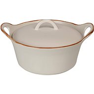 H&L Stoneware baking dish with lid, 350ml, cream - Baking Pan