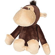 H&L Door Stop Monkey 18 × 21 × 17 cm, Brown - Doorstop
