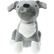 H&L Grey Fabric Door Stop Dog 27cm - Doorstop