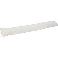 H&L White faux fur draught excluder for windows 90×12cm - Doorstop