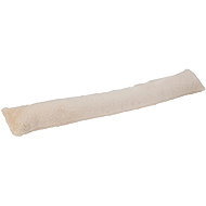 H&L beige faux fur window draught excluder 90×12cm - Doorstop