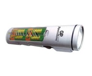 Nabíječka GP Power Bank Torch 4in1 s AA akumulátory 4 ks 2100mAh NiMH - -