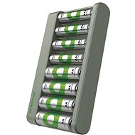 GP Eco E821 + 4× AA 2100 + 4× AAA 850 - Ladegerät mit Ersatzakku