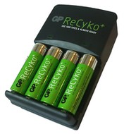 GP ReCyko+ 4x AA 2100mAh - Charger and Spare Batteries
