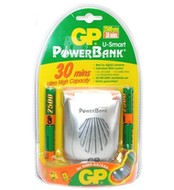 GP Power Bank U-Smart - rychlonabíječka (30min.) + 4 ks AA NiMH 2500mAh - -