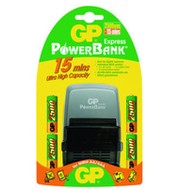 GP Power Bank Express - rychlonabíječka (15min.) + 4 ks AA NiMH 2500mAh - -