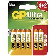 GP Ultra Alkaline LR03 (AAA) 4+2 St im Blister - Einwegbatterie