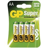 GP Super Alkaline LR6 (AA) 4 pcs in blister pack - Disposable Battery