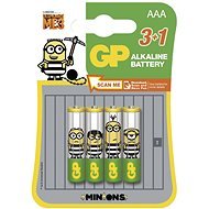 GP Minion LR03 (AAA) 3+1 Stück in Blister - Einwegbatterie