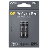 Újratölthető akkumulátor GP ReCyko Pro Professional AAA (HR03), 2 db - Tölthető elem