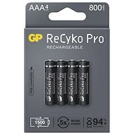 GP ReCyko Pro Professional AAA Rechargeable Battery (HR03), 4pcs - Rechargeable Battery