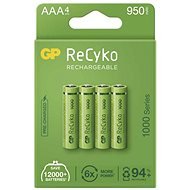 GP ReCyko 1000 AAA (HR03) újratölthető akkumulátor, 4 db - Tölthető elem