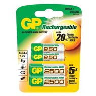 GP AA tužkové NiMH 2500mAh 4 ks + AAA 950mAh 4ks - Rechargeable Battery