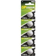 GP CR2016 Lithium 5pcs in Blister Pack - Button Cell