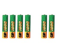 GP AAA NiMH 1000mAh 4 ks + 2ks zdarma - Rechargeable Batteries