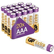 GP Alkalická batéria GP Extra AAA (LR03), 20 ks - Jednorazová batéria