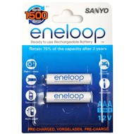 SANYO eneloop AAA mikrotužkové 800mAh 2 ks - Nabíjecí baterie