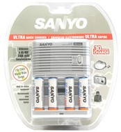 Rychlonabíječka SANYO a 4 ks AA NiMH 2300mAh - -