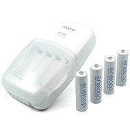  SANYO eneloop and 4 AA NiMH 2000mAh - Charger and Spare Batteries