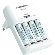 Panasonic Basic Charger + enelooAp AAA 750 mAh - 4 Stück - Batterieladegerät