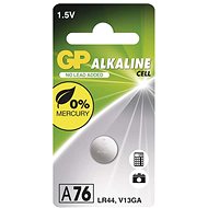 GP Alkaline Coin Battery A76F (LR44), 1pc - Button Cell