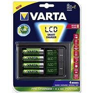 VARTA LCD intelligens töltő + 4x AA 2100 mAh Használatra kész - Gyorstöltő