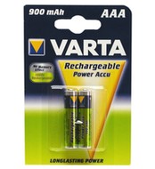 VARTA PowerPlay 56753, akumulátory AAA (HR03) mikrotužkový NiMH 900mAh, 2 ks - Nabíjecí baterie