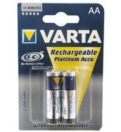 VARTA Platinum 56806, akumulátory AA (HR6) tužkový NiMH 2300mAh, nabíjení 15min., 2 ks - Rechargeable Battery