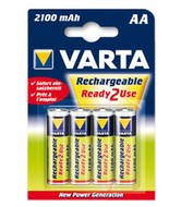 VARTA Ready2Use, AA tužkový NiMH 2100mAh, 4 ks - Rechargeable Battery