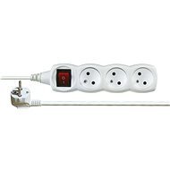 Emos extension 250V, 3 sockets, 1.2m, white - Extension Cable