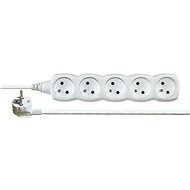 Emos 5Z extension, 250V, 5 sockets, 3m, white - Extension Cable