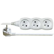 EMOS Extension Cord - 3 Sockets, 7m, White - Extension Cable