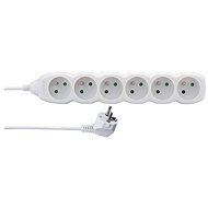EMOS Extension cable - 6 sockets, 2m, white - Extension Cable