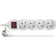 EMOS SCHUKO Extension Cord with Switch - 4 Sockets, 5m, 1.5mm2 - Extension Cable