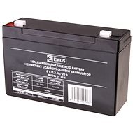 EMOS Bezúdržbový olovený akumulátor 6 V/12 Ah, faston 4,7 mm - Batéria pre záložný zdroj