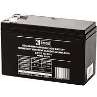 EMOS Bezúdržbový olovený akumulátor 12 V/7 Ah, faston 4,7 mm - Batéria pre záložný zdroj