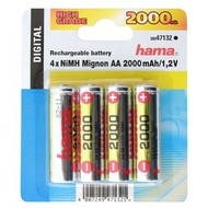 Hama Akumulátory AA tužkový NiMH 2000mAh 4ks - 