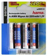 Hama Akumulátory AA tužkový NiMH 2200mAh 4ks - 