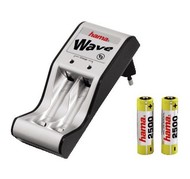 Hama NiCd/NiMH Wave 1/2 + 2 Ks AA NiMH 2500mAh - Charger and Spare Batteries