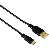 Hama prepojovací USB A (M) – micro B (M) 0,75 m čierny - Dátový kábel