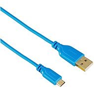 Hama prepojovací USB A (M) - micro B (M) 0.75m modrý - Dátový kábel