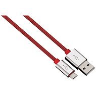 Hama Color Line USB A - micro USB B, 1m - piros - Adatkábel