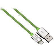 Hama Color Line USB A - USB micro B, 1 m, zelený - Dátový kábel