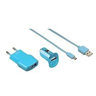 Hama USB Picco 3v1 Turquoise - Charger
