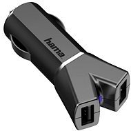 Hama Color Line USB AutoDetect 3,4 A, titánová - Nabíjačka do auta