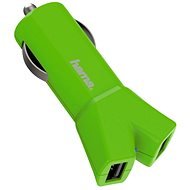 Hama Color Line USB AutoDetect 3.4A - zöld - Autós töltő