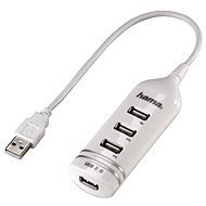 Hama USB 2.0 HUB 4 Port weiß - USB Hub