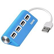 Hama USB 2.0 HUB 4 port modrý - USB hub
