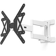 Hama VESA 400x400 Ultraslim, pohyblivý, prodloužený, černo-bílý - TV Mount