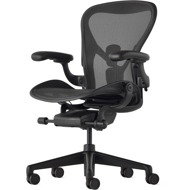 HERMAN MILLER Aeron, size B, for hard floors - black - Office Chair